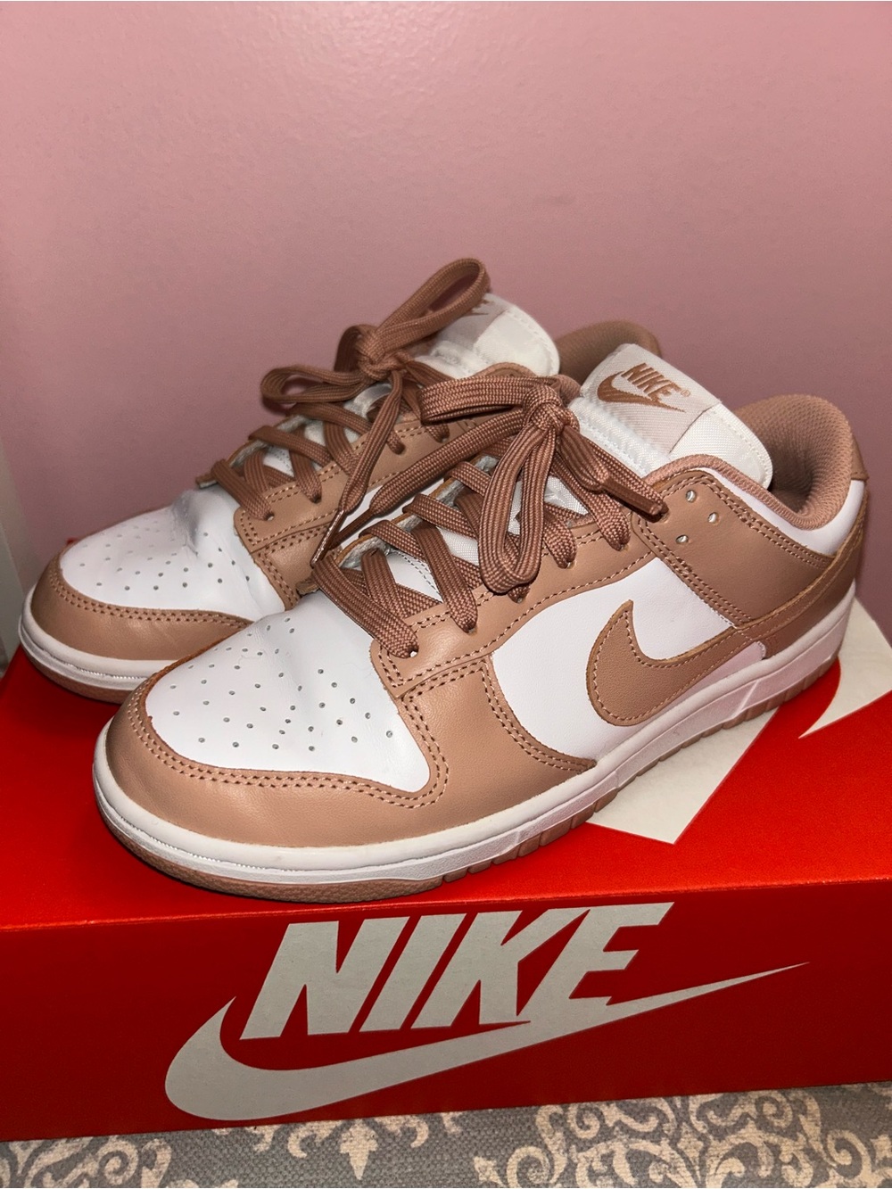 Nike Dunk Low White/Rose Whisper